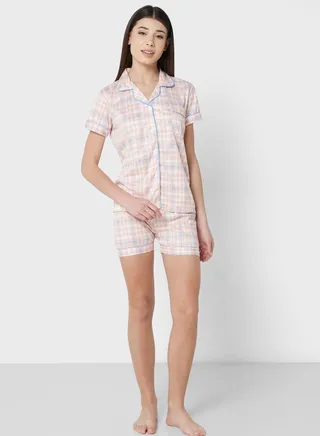 2 Piece Printed Pyjama Set 