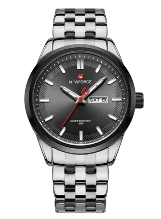 Men's Water Resistant Analog Watch NF9203-Black 