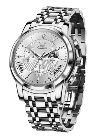 Watches For Men Stainless Steel Quartz Water Resistant Watch 
