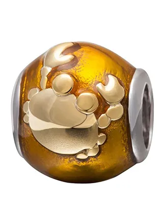 Brass Enamel Charm 