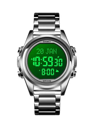 Men's Digital Watch - 44 mm - Silver 