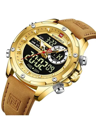 Men's Water Resistant Analog/Digital Watch NF9208 