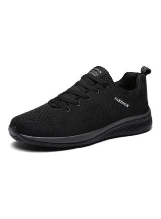 Lace-Up Running Shoes Black 