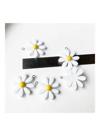 5-Piece Flower Petal Shape Earrings Charms Set 