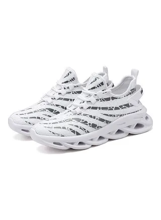 Flying Weaving Running Shoes White/Black 
