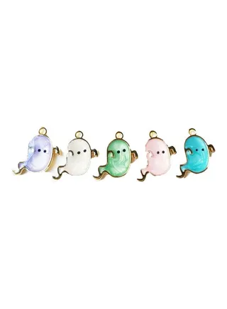 10-Piece Halloween Shape Earrings Charms Set 