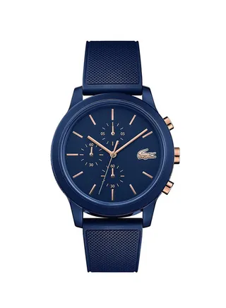 Men's Silicone Analog Wrist Watch 2011013 - 44 mm - Blue 