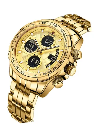 Men's Stainless Steel Chronograph Wrist Watch NF9197 