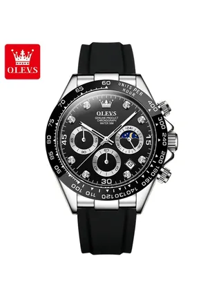 Men's Analog Mechanical Self-Winding Watch Resin Strap 
