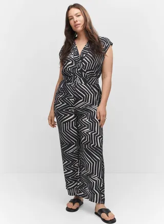 Belted High Waist Jumpsuit 