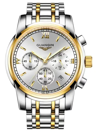 Men's Stainless Steel Waterproof Wrist Watch GS19018H - 41 mm 