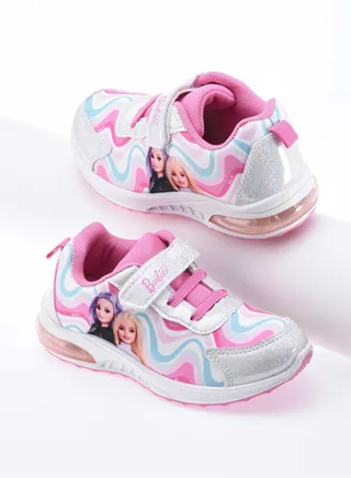 Comic Kicks By UrbanHaul Barbie Sports Shoes with Light For Girls 