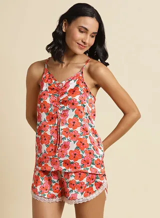 Woven Sleepwear Pyjama Set Multicolour 