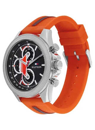 Men's Analog Round Shape Silicone Wrist Watch 1792084 - 46 Mm 