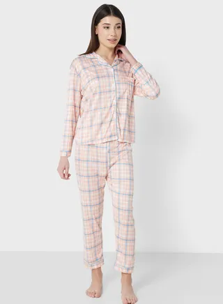 2 Piece Printed Pyjama Set