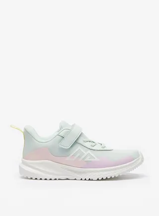 Girls Logo Print Sports Shoes with Hook and Loop Closure 