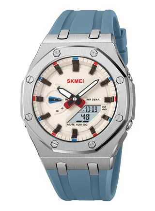 Watches for Man Water Resistance Silicon Sport Analog Digital  2243 