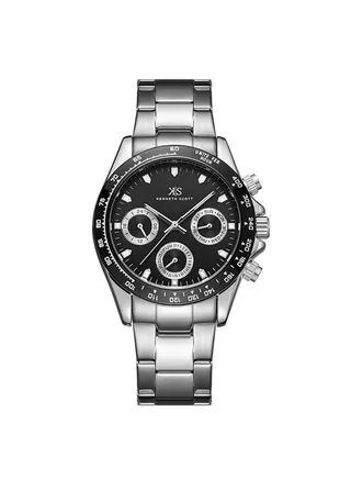 Men's Chronograph Tonneau Shape Stainless Steel Wrist Watch K22142-SBSB - 38.5 Mm 