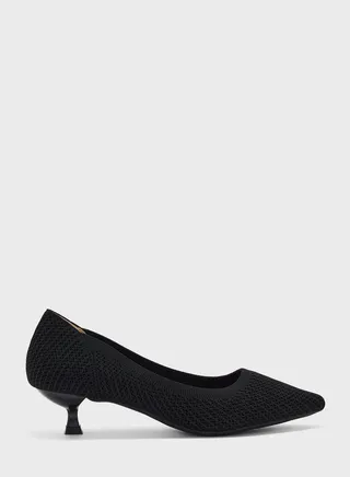 Pointed Toe Mid Heel Pumps
