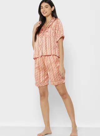 Polka Print Pyjama Set 