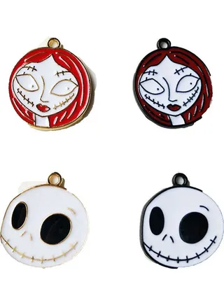 8-Piece Cartoon Grimace Shape Earrings Charms Set 