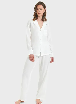 Button Down Shirt & Pyjama Set 