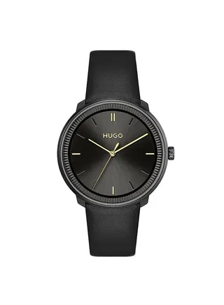 Unisex Analog Round Leather Wrist Watch 1520024 - 40 mm 