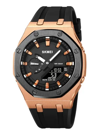Watches for Men Water Resistance Silicon Analog Digital 2243 