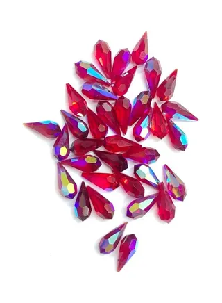 36-Piece Drop Shaped Glass Crystal 