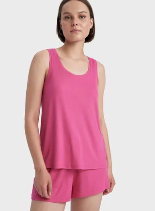 2-Packed Regular Fit Sleeveles Pyjama Set