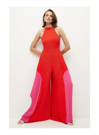 Soft Tailored Wide Leg Jumpsuit 