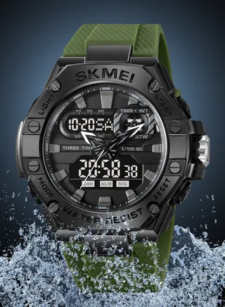 Watches for Men Water Resistant Digital Analog Watch 2221 
