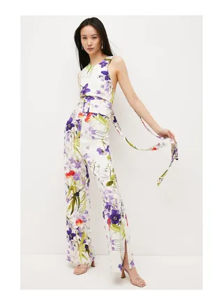 Botanical Compact Viscose Jumpsuit 