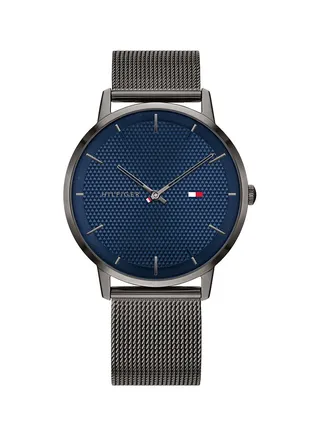 Men's James Round Shape Metal Analog Wrist Watch 41 mm - Black - 1791656 