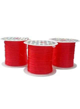 3-Piece Jewelry Cord Elastic Bracelet Rope or Beading Cord 