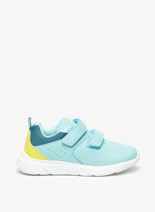 Girls OAKLAN Colourblocked Sports Shoes with Hook and Loop Closure 