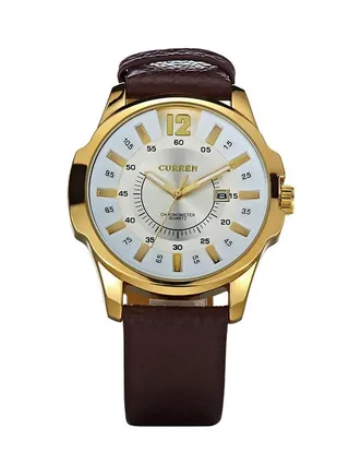 Men's Water Resistant Analog Watch 8123 - 46 mm - Black 