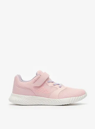 Girls Textured Sports Shoes with Hook and Loop Closure 