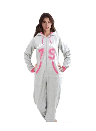 Hooded Jumpsuit Grey 