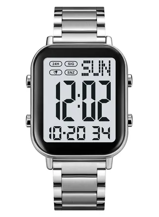 Watches for Men Stainless Steel Water Resistant Digital Watch 2259 