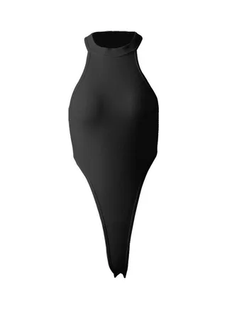 Blouse Stretch Jumpsuit Black 