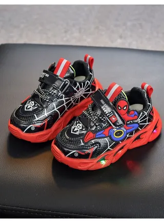 Children's Mesh Soft Bottom Sneakers Red 