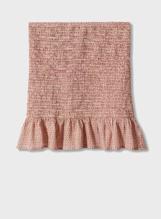 Youth Ruffle Print Mini Skirt 