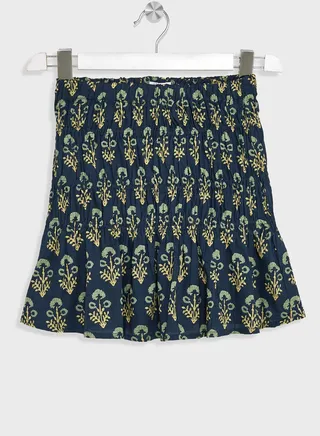 Kids Floral Print Mini Skirt 
