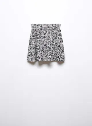 Kids Floral Print Midi Skirt 
