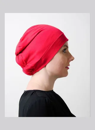 Cotton Cap Bonnet Red 