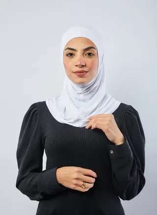 Casual Plain-Basic hijab White 