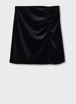 Kids Size Closure Velvet Skirt 