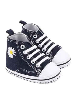 High Ankle Canvas Shoes Black 