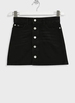 Kids Button Midi Skirts 